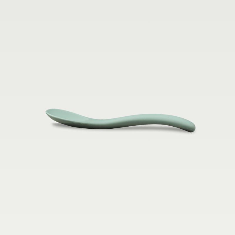 Stainless Steel Suction Plate & Silicone Spoon