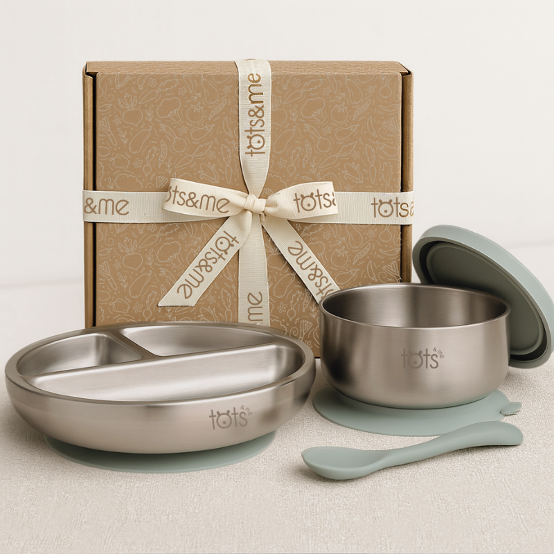 Stainless Steel First Tastes Weaning Gift Set