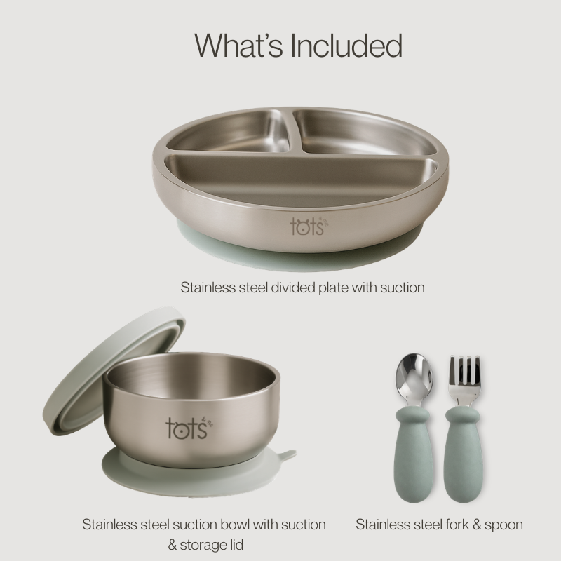 Stainless Steel First Tastes Weaning Gift Set